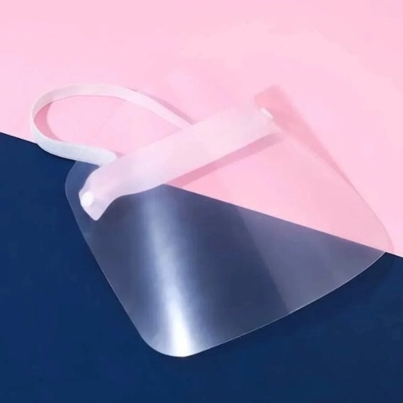 Plastic Full Face Mask Snaps On Sides Cotton Straps - Picture 3 of 7